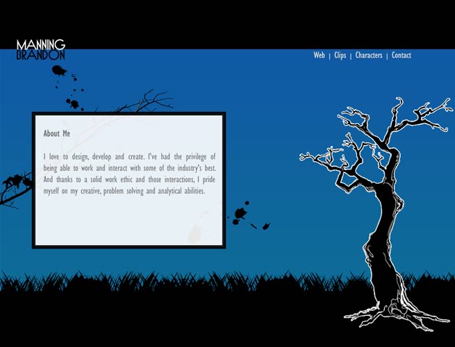Dark Portfolio Website